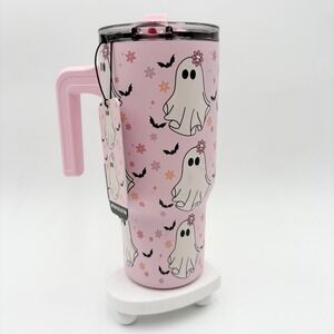 Hydrapeak Voyager 25oz Tumbler with Handle‎ Pink Ghost Halloween